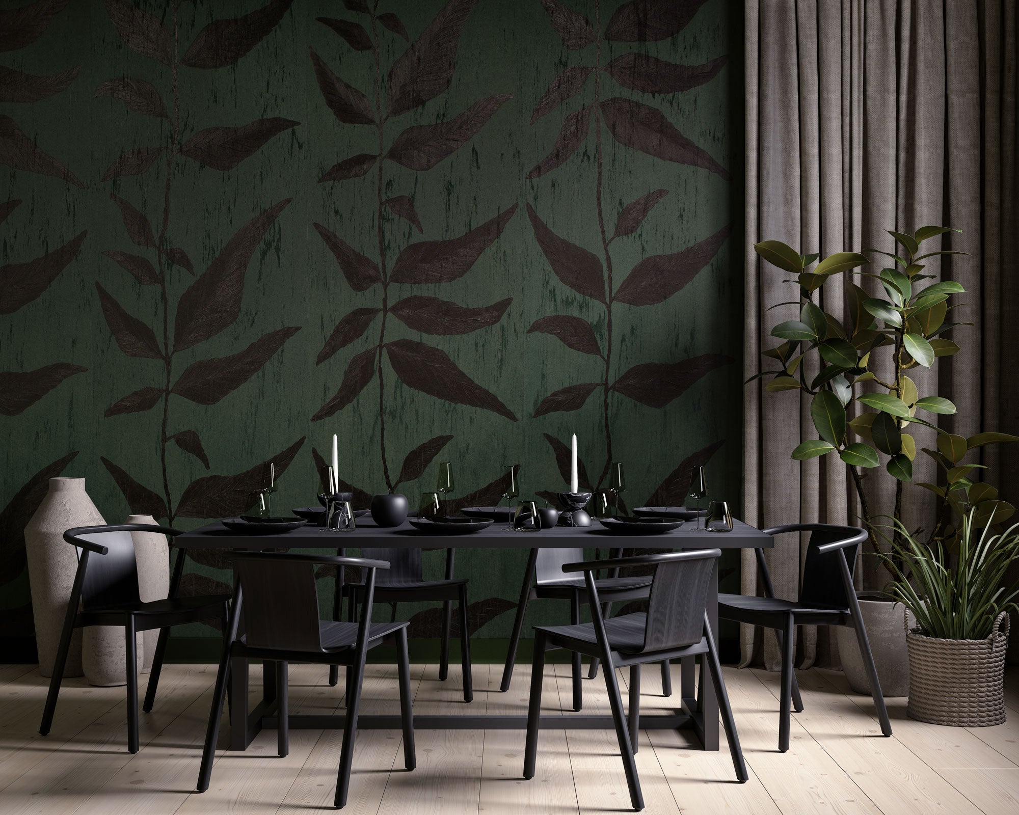 Vahallan Hand Painted Wallcoverings: Liana – Vahallan Hand-Painted